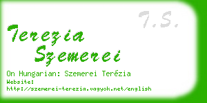 terezia szemerei business card